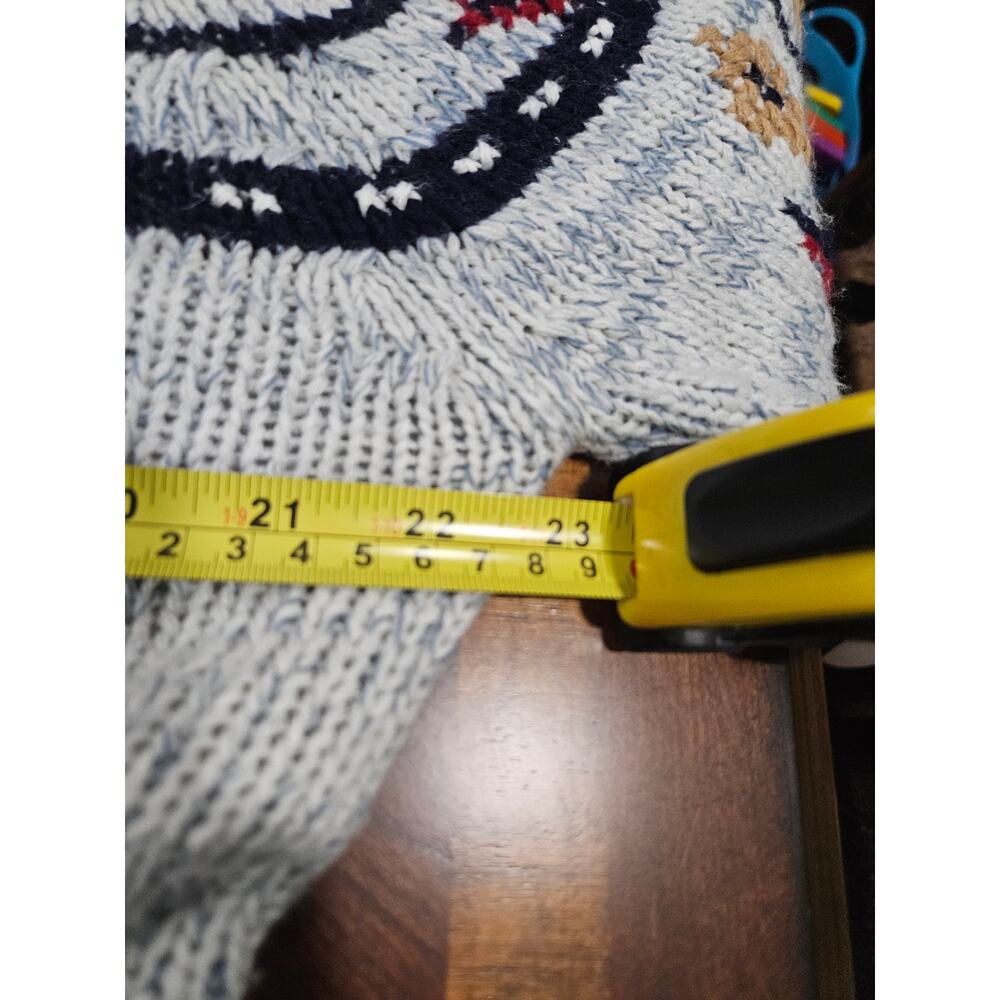 Vintage 90's Christopher Rand Acrylic Sweater Grandpa Grandpacore Size L - Picture 14 of 16